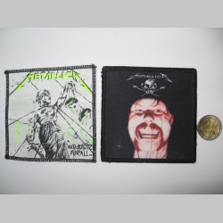 Metallica  ofsetová nášivka po krajoch obšívaná  cca. 9x9cm   cena za 1ks!!!